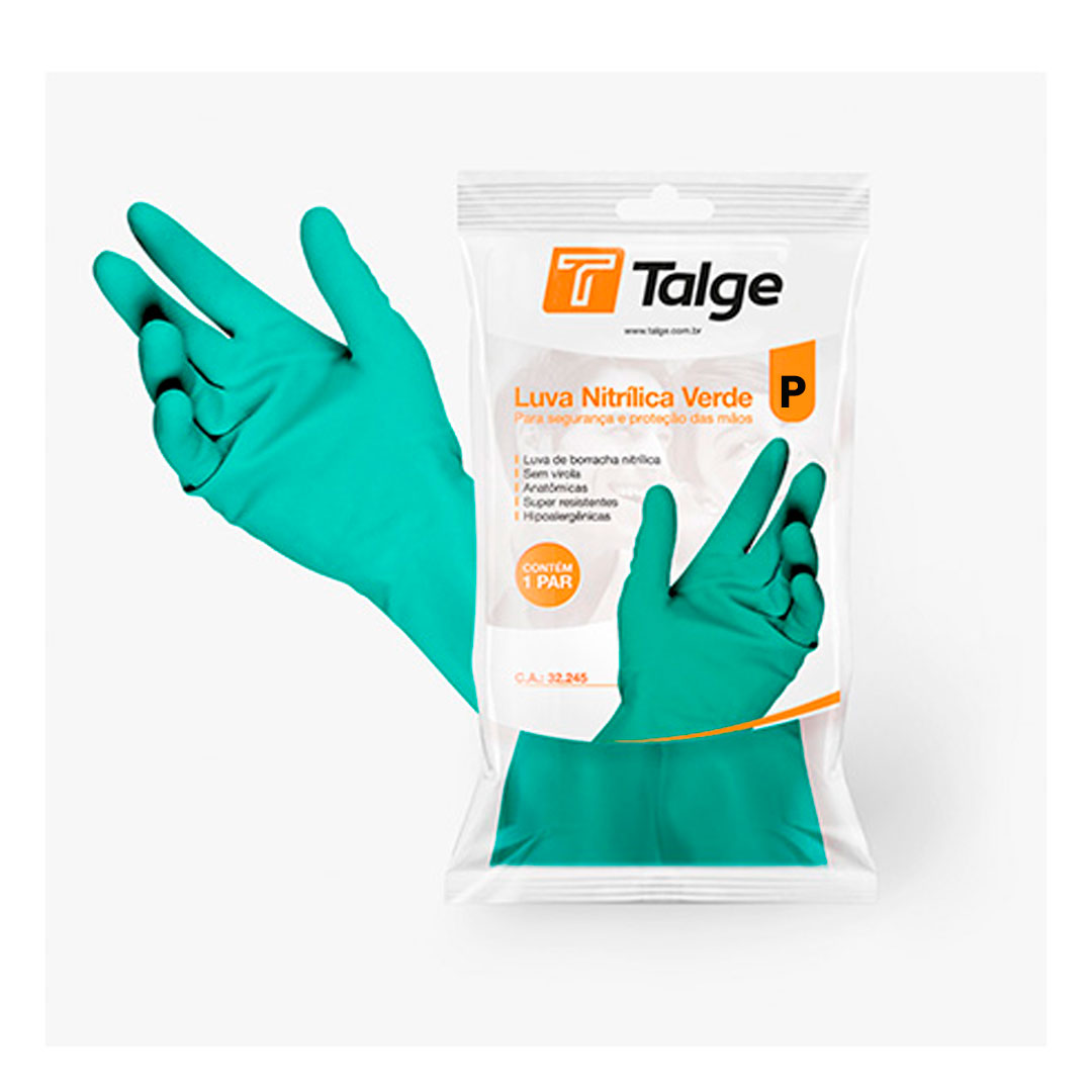 Imagem do produto Luva Nitrilica Verde - P