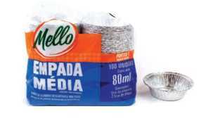 Imagem do produto Forma para Empada 80ml Mello C/100