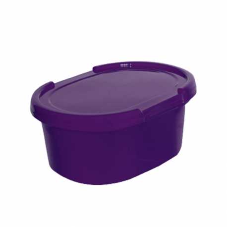 Imagem do produto Kit Pote Oval Com Tampa 1L Roxo Com 25